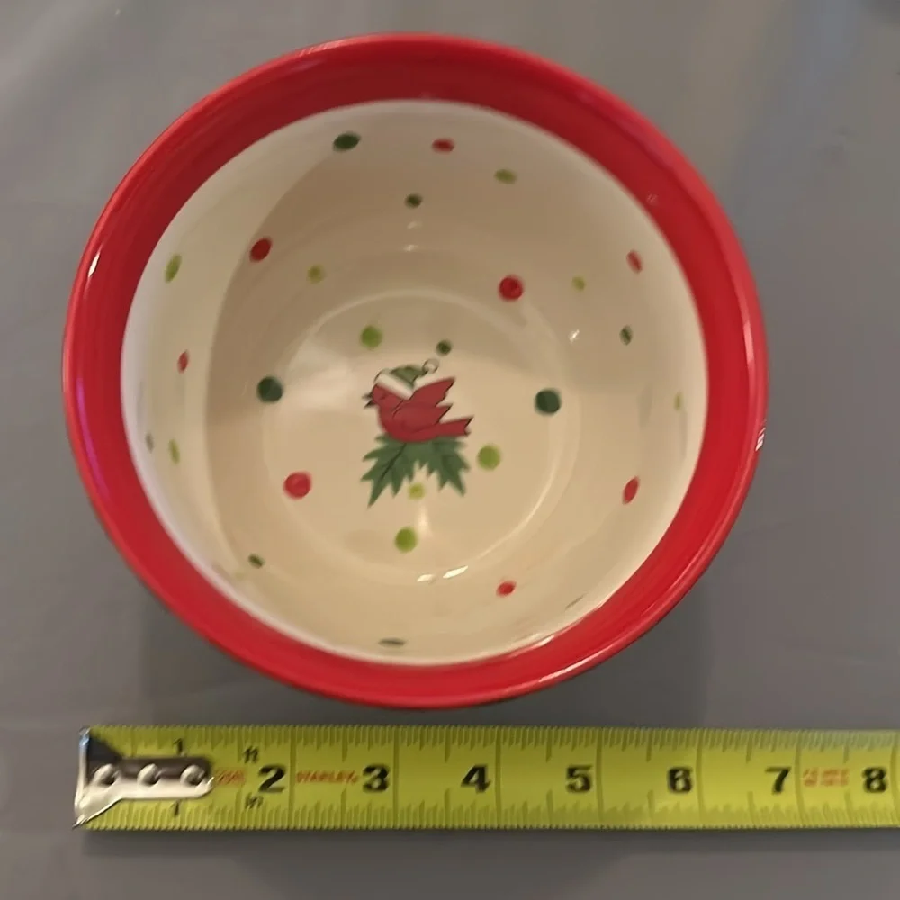 Temptations Christmas 4 Mixing Bowls Winter Whimsy Nesting Bowl Set
